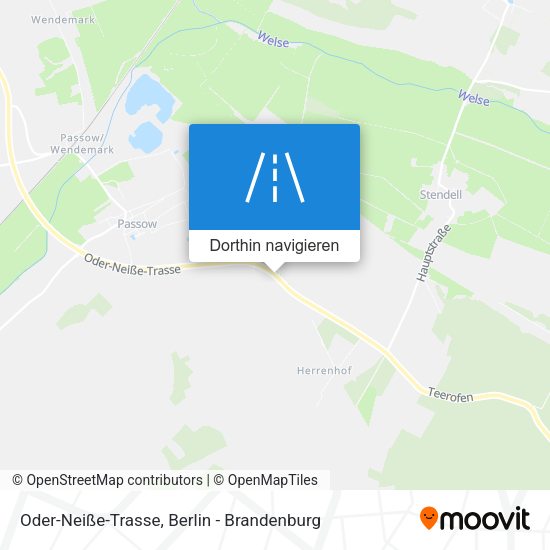 Oder-Neiße-Trasse Karte