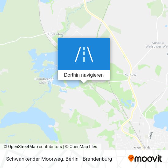 Schwankender Moorweg Karte