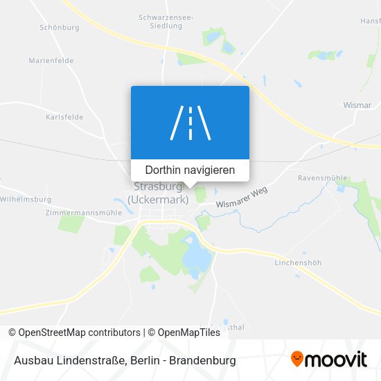 Ausbau Lindenstraße Karte