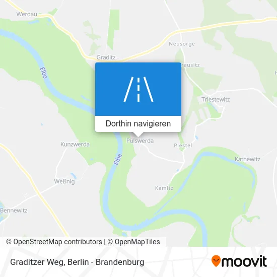Graditzer Weg Karte