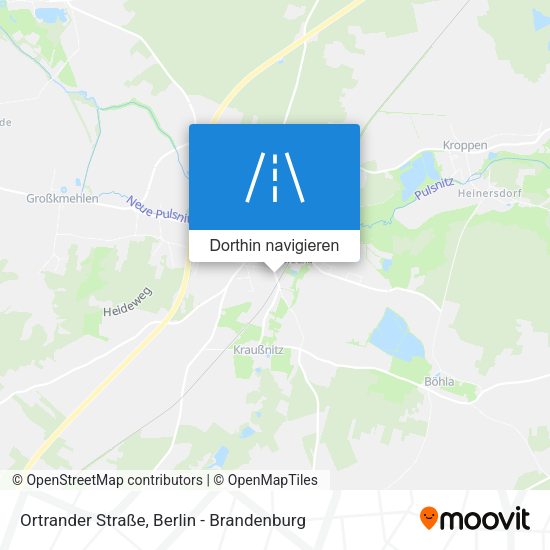 Ortrander Straße Karte