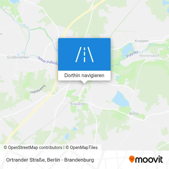 Ortrander Straße Karte