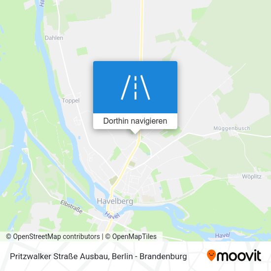 Pritzwalker Straße Ausbau Karte