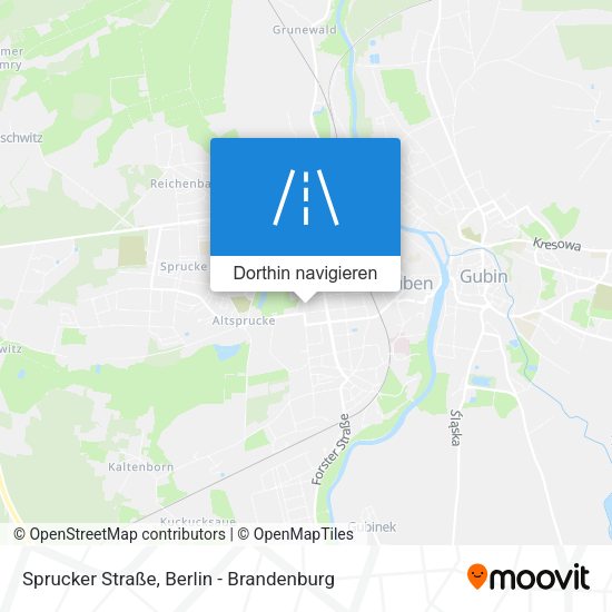 Sprucker Straße Karte