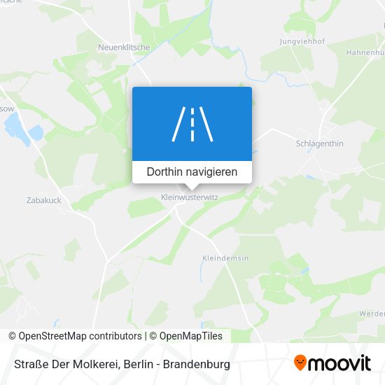 Straße Der Molkerei Karte