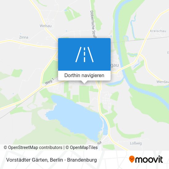 Vorstädter Gärten Karte