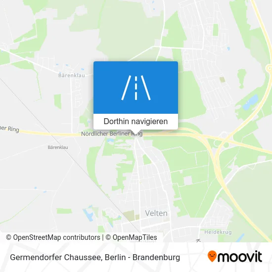 Germendorfer Chaussee Karte