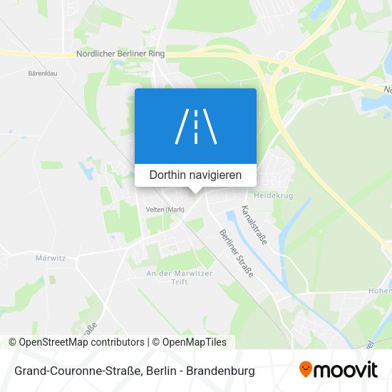 Grand-Couronne-Straße Karte