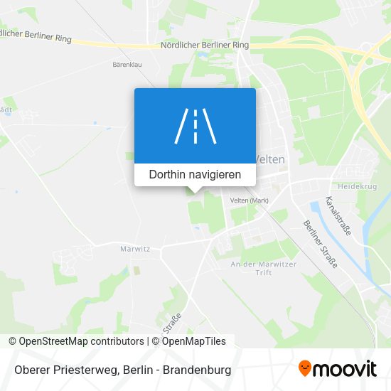 Oberer Priesterweg Karte