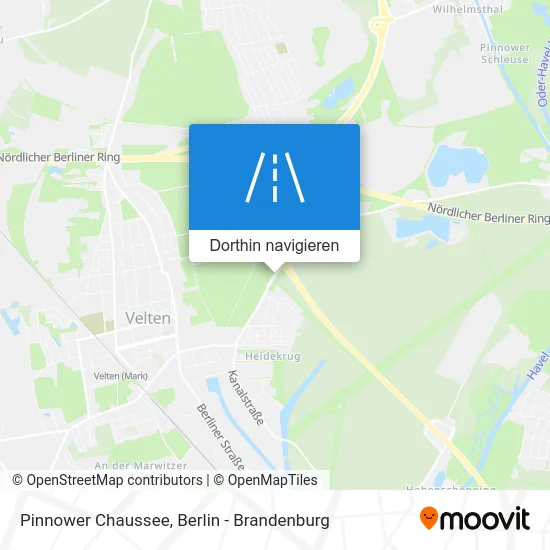 Pinnower Chaussee Karte