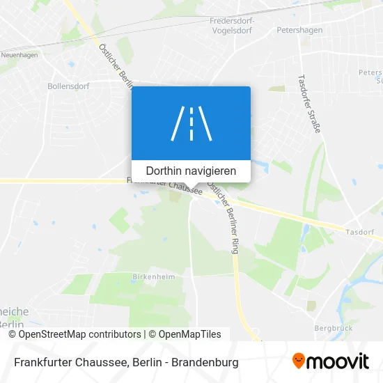 Frankfurter Chaussee Karte