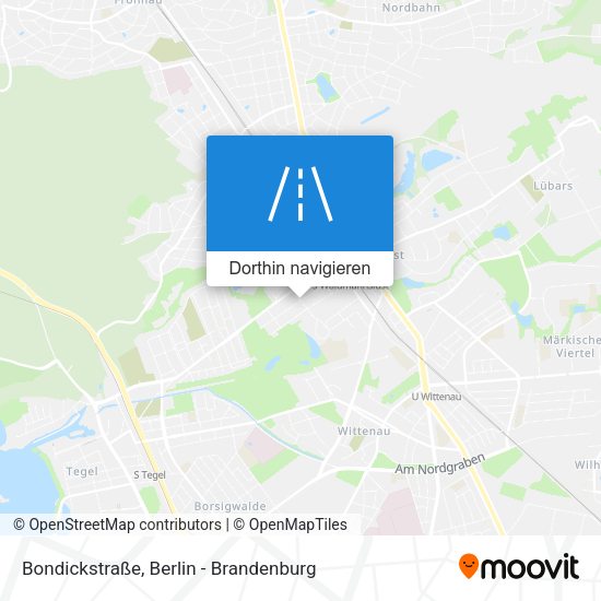 Bondickstraße Karte