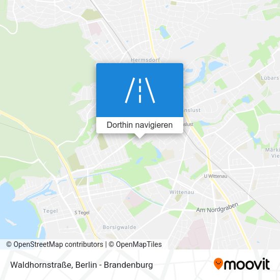 Waldhornstraße Karte