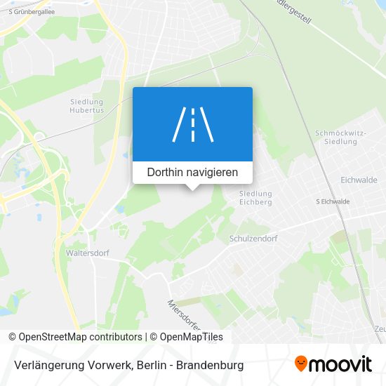 Verlängerung Vorwerk Karte