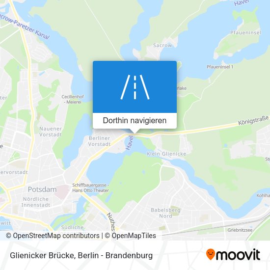 Glienicker Brücke Karte