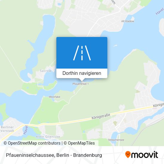 Pfaueninselchaussee Karte