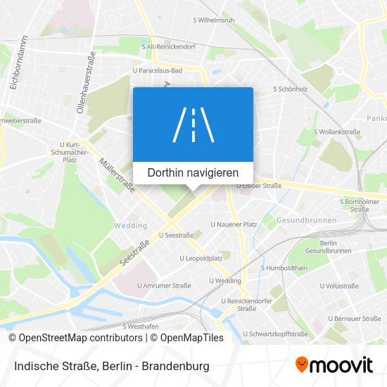 Indische Straße Karte