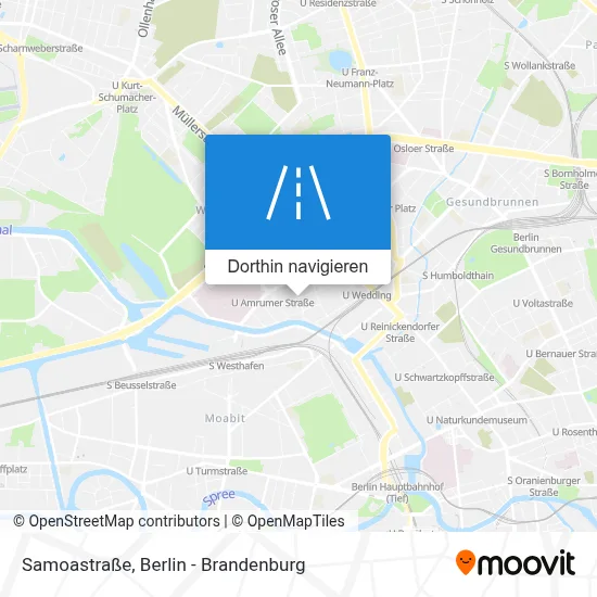 Samoastraße Karte