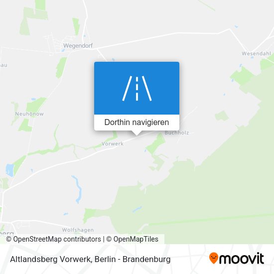 Altlandsberg Vorwerk Karte