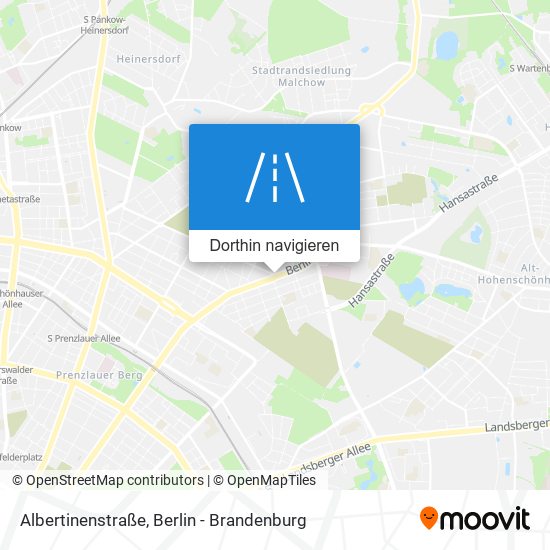 Albertinenstraße Karte