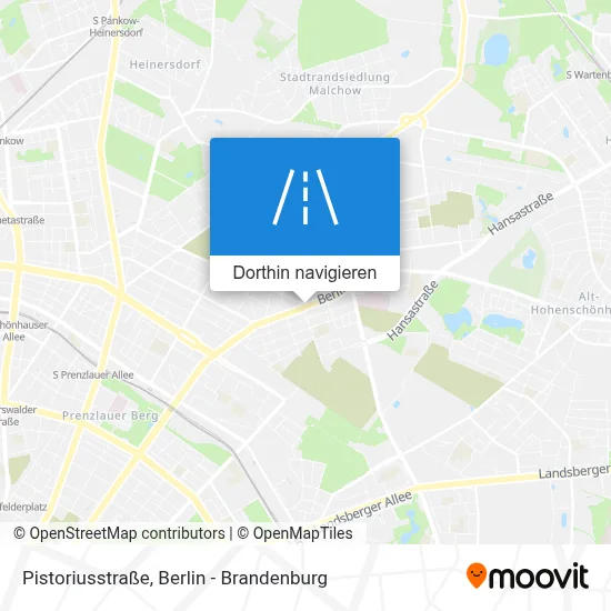 Pistoriusstraße Karte