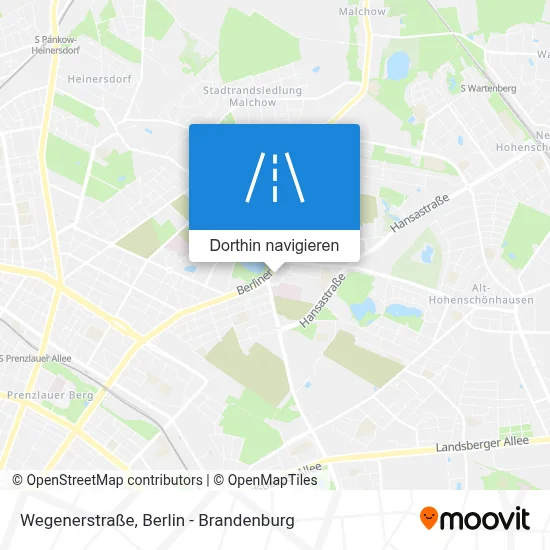 Wegenerstraße Karte