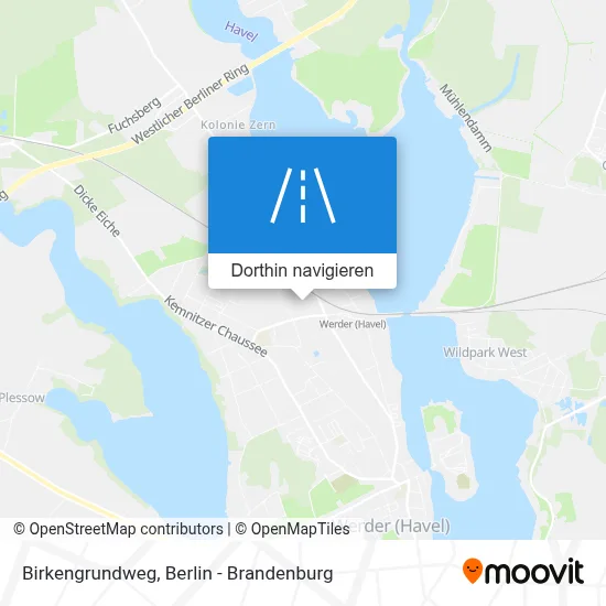 Birkengrundweg Karte