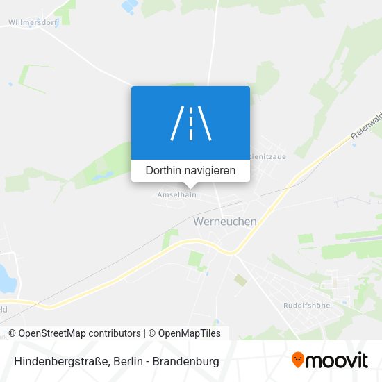 Hindenbergstraße Karte