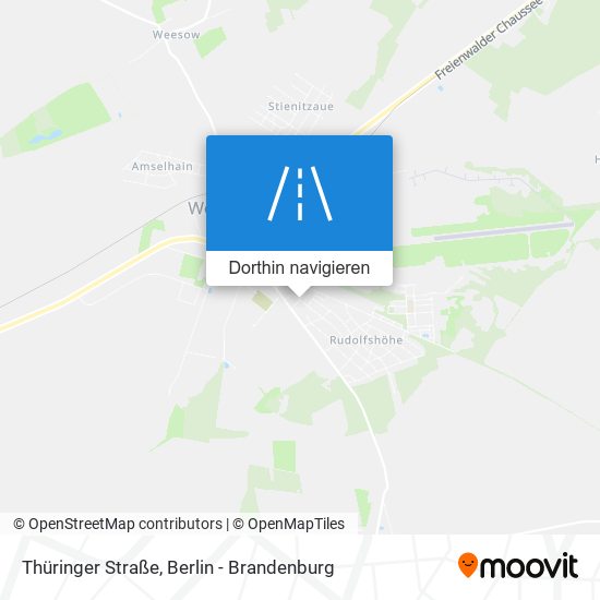 Thüringer Straße Karte