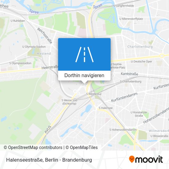 Halenseestraße Karte