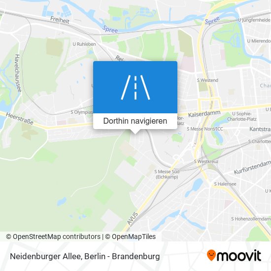 Neidenburger Allee Karte