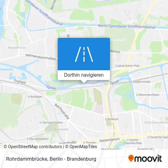 Rohrdammbrücke Karte