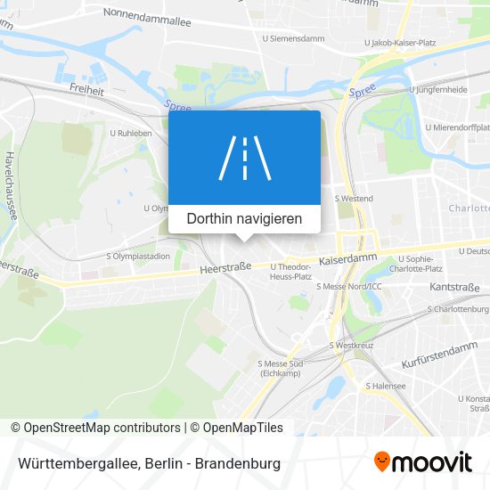 Württembergallee Karte