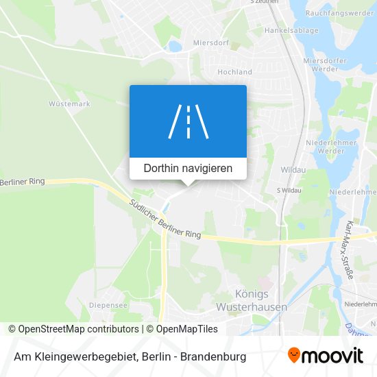 Am Kleingewerbegebiet Karte