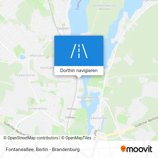 Fontaneallee Karte