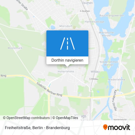 Freiheitstraße Karte