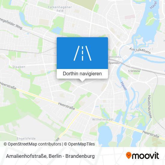 Amalienhofstraße Karte