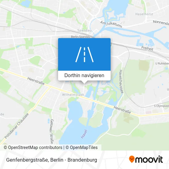 Genfenbergstraße Karte