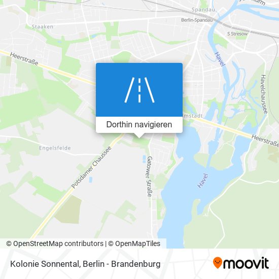 Kolonie Sonnental Karte