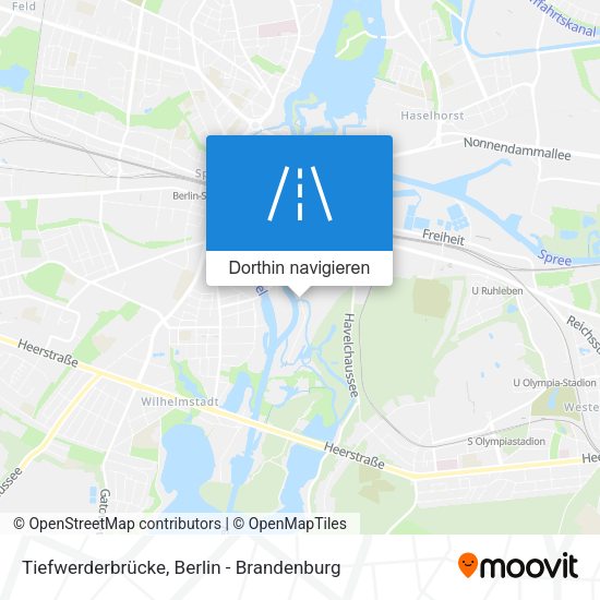 Tiefwerderbrücke Karte