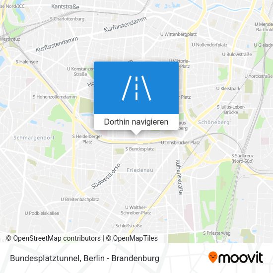 Bundesplatztunnel Karte