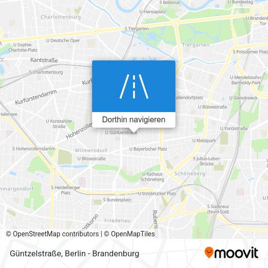 Güntzelstraße Karte