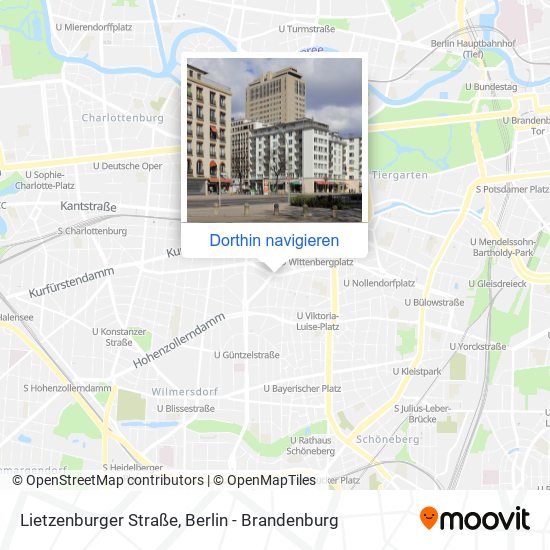 Lietzenburger Straße Karte