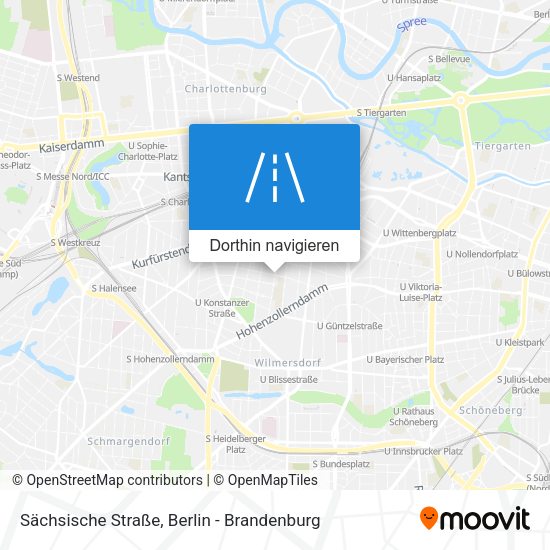Sächsische Straße Karte