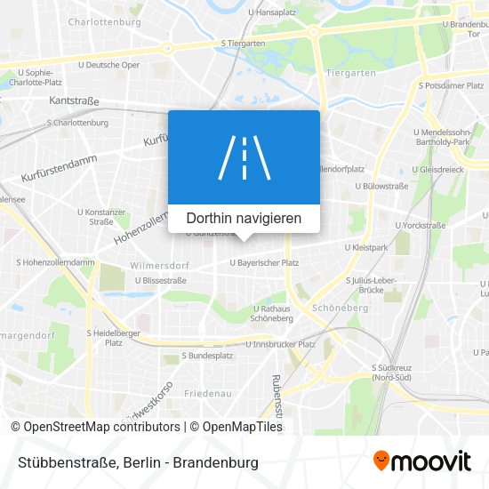 Stübbenstraße Karte