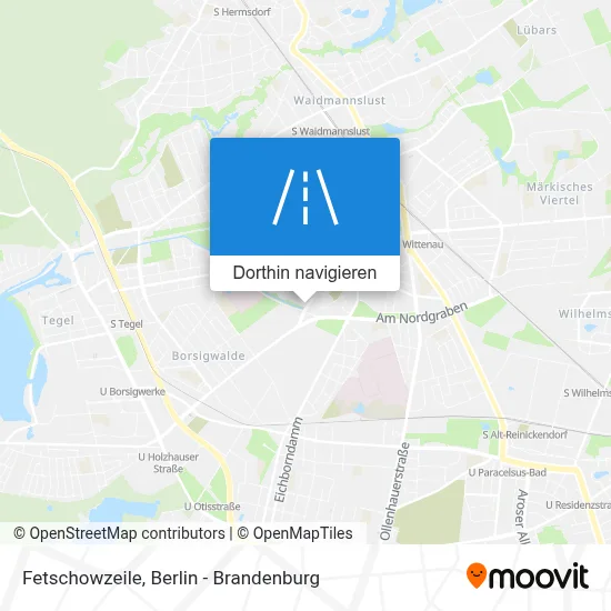 Fetschowzeile Karte