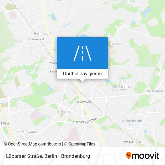 Lübarser Straße Karte