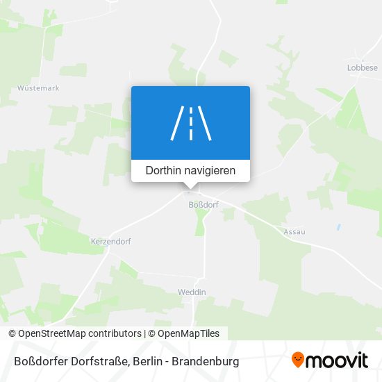 Boßdorfer Dorfstraße Karte