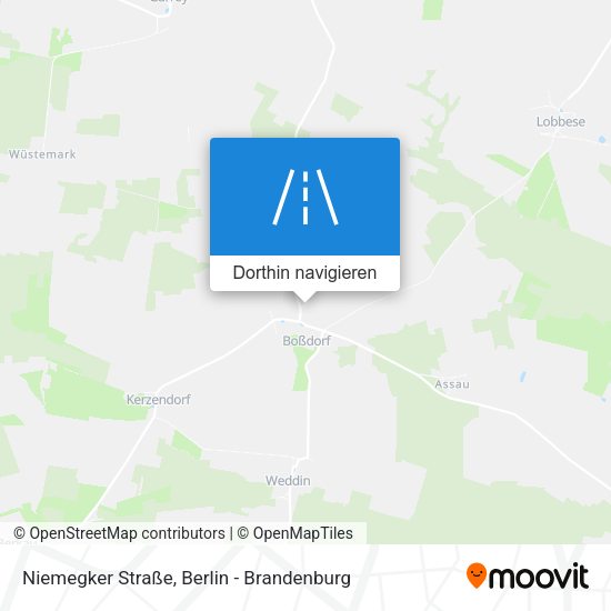 Niemegker Straße Karte