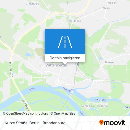 Kurze Straße Karte